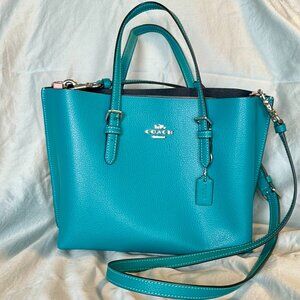 Coach Mollie 25 Teal EUC